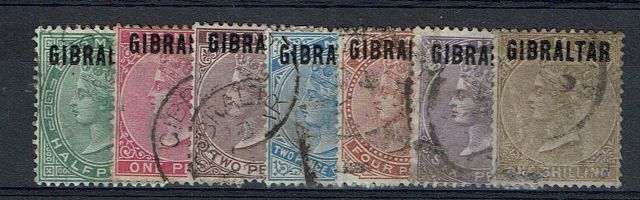 Image of Gibraltar SG 1/7 G/FU British Commonwealth Stamp